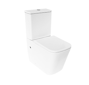 Sanitary-Ware-wholesale Back To Wall Close Coupled Rimless Toilet