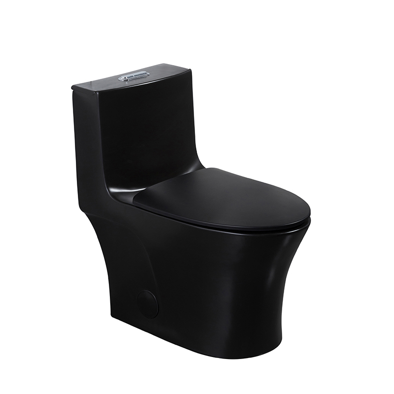 Matte Black Luxury Factory Ceramic Floor Mounted Toilets