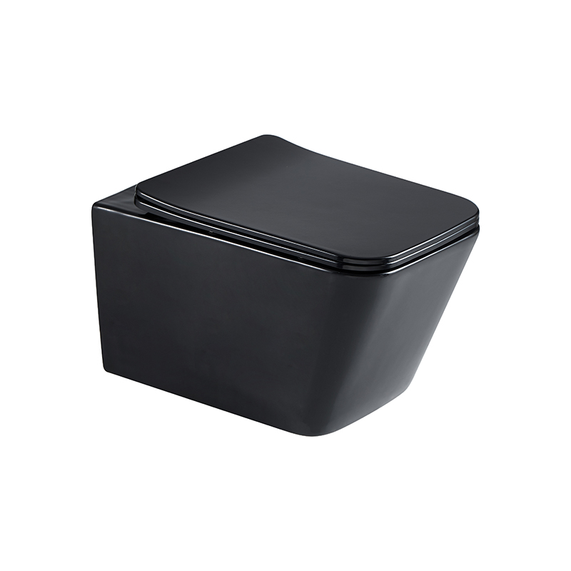 High quality ceramic square  ceramic washdown rimless wall hung toilet