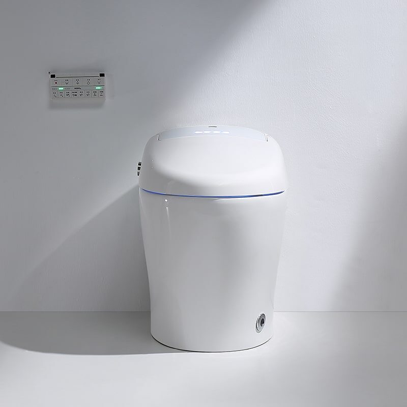 Smart toilet with warm air drying automatic toilet
