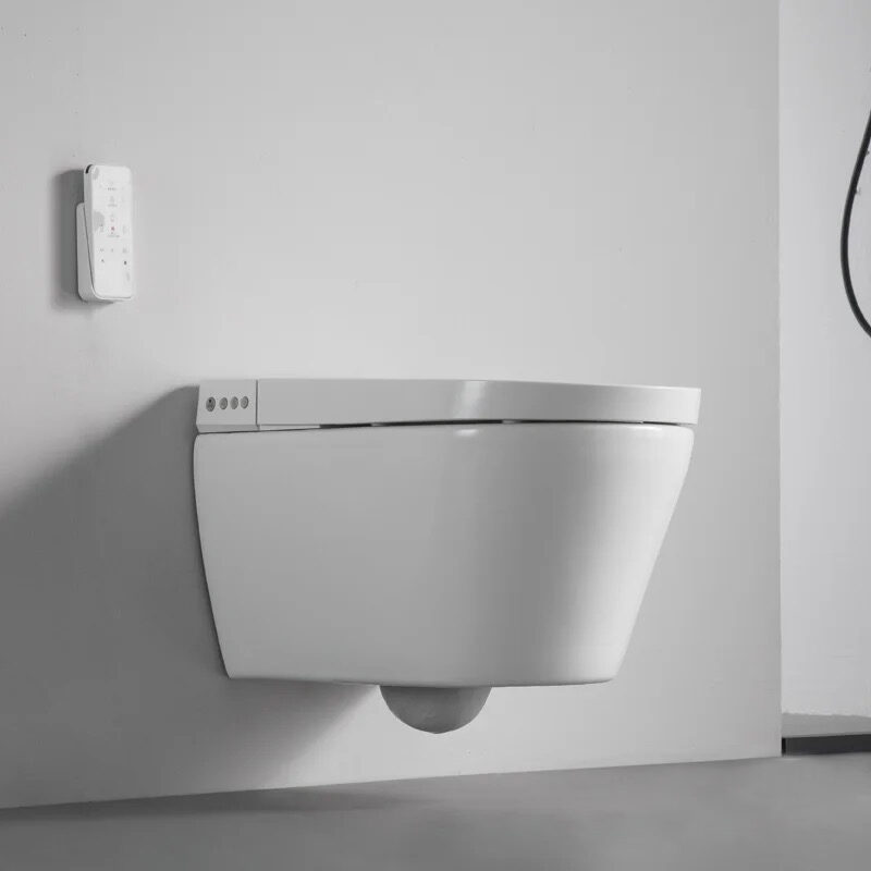Ceramic one-piece wall-mounted toilet