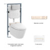 Wall-mounted smart toilet