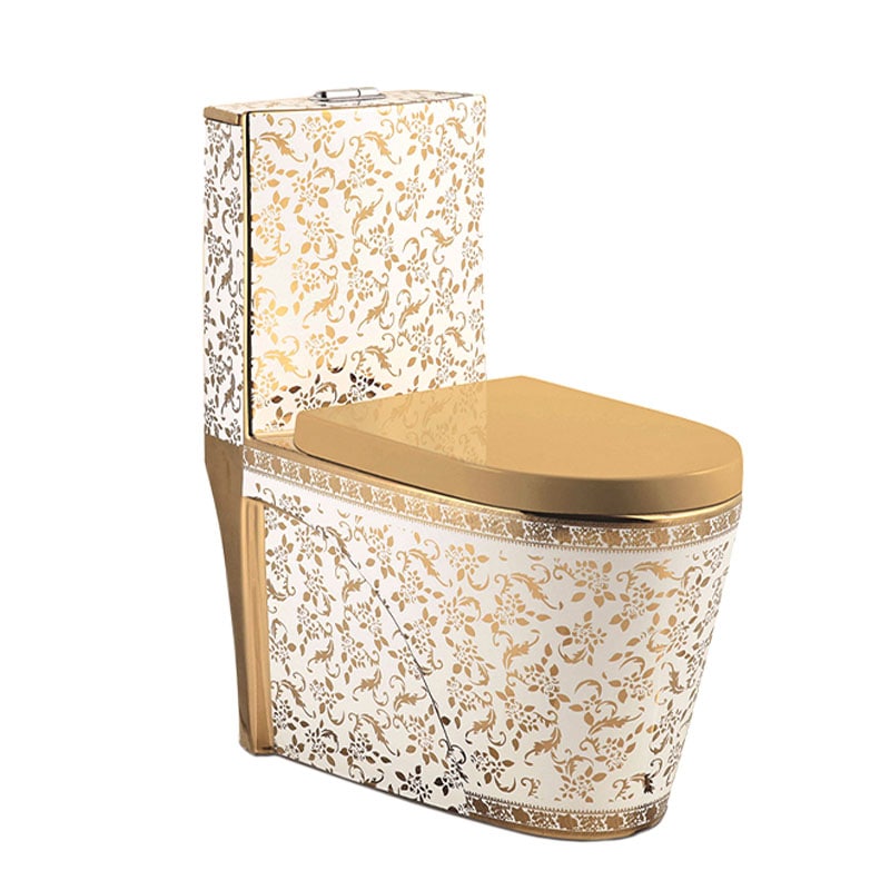 Wholesale Sanitary Wares Wc Dual Flush Bathroom Ceramic Golden Toilet