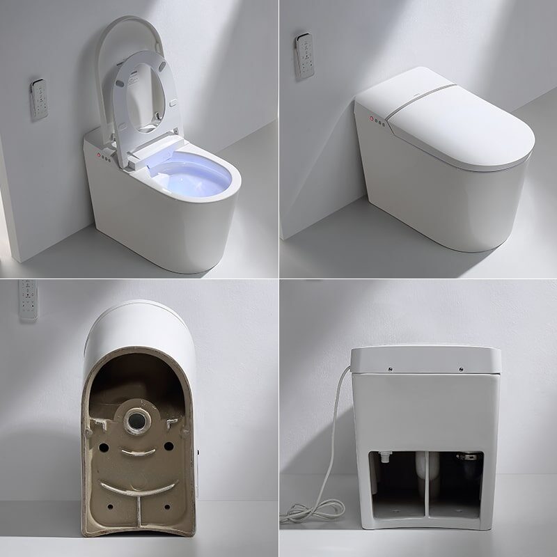 Hygienic automatic flush sensor smart toilet