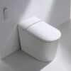 Floor-standing smart toilet in modern bathroom