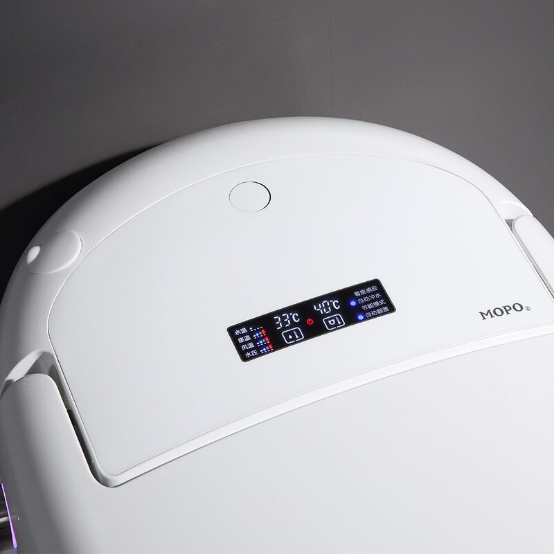 Smart toilet automatic cleaning and flushing