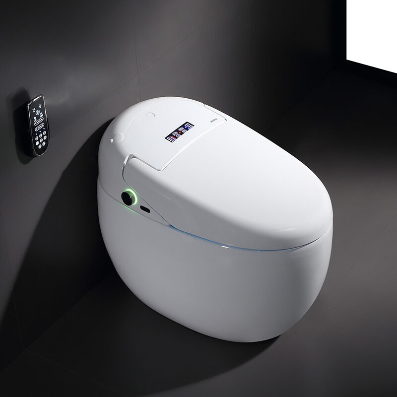 Luxury fashion floor-standing ceramic smart toilet
