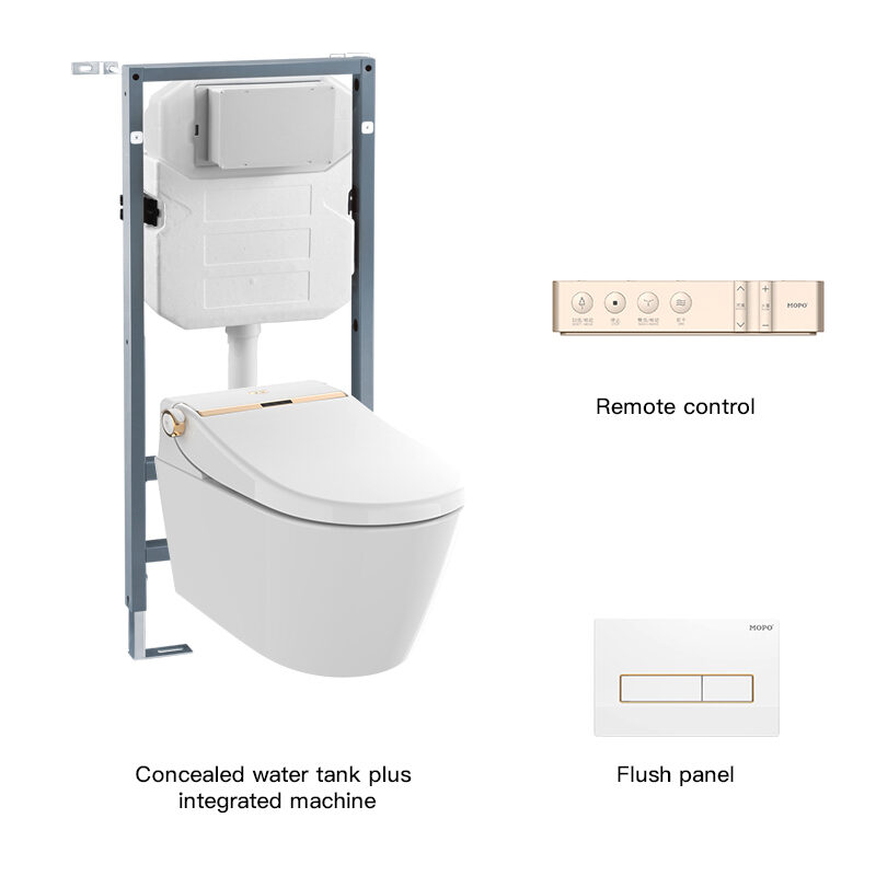 Wall-mounted smart toilet